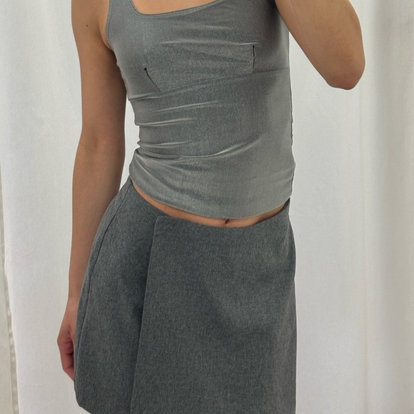 90s office core grey skort - Picture 4 of 4